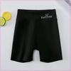 Girls' High-Waist Seamless Shark Print Yoga Shorts - Three-Quarter Length Summer Outerwear