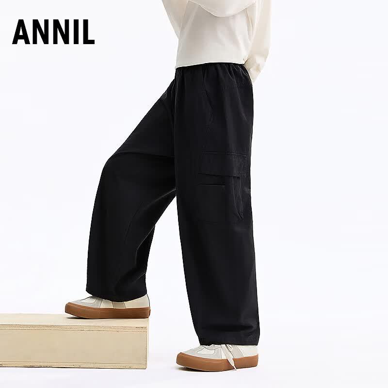 Annil Kids' Unisex Woven Cotton Cargo Pants