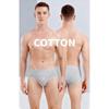 Four Season Breathable Elastic Mid Waist Sexy Underpants Made of Pure Cotton Men's Triangle Underpants