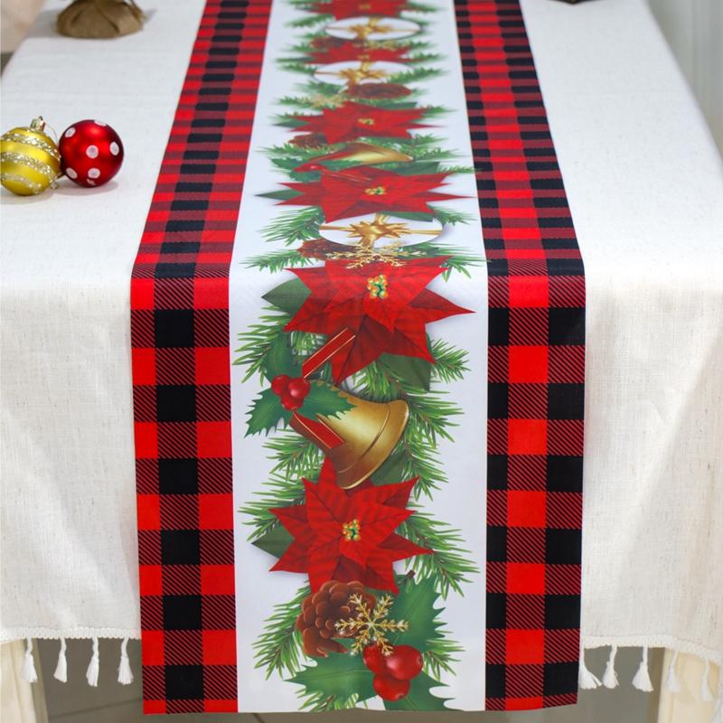 Christmas Tablerunner Merry Christmas Decoration For Home Tablecloth Kitchen Xmas 2025 Navidad Kerst Natal Happy New Year 2025