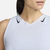 Nike Aeroswift V-Neck Mesh Breathable Sleeveless Tank Top Women Tops Football-Grey Obsidian FN2504-085