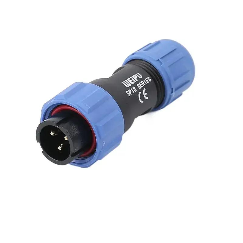WEIPU SP13 SP1310/P SP1312/S Waterproof IP68 Male Plug Female Socket Aviation Connector Adapter Panel Mount 2 3 4 5 6 7 9 Pin