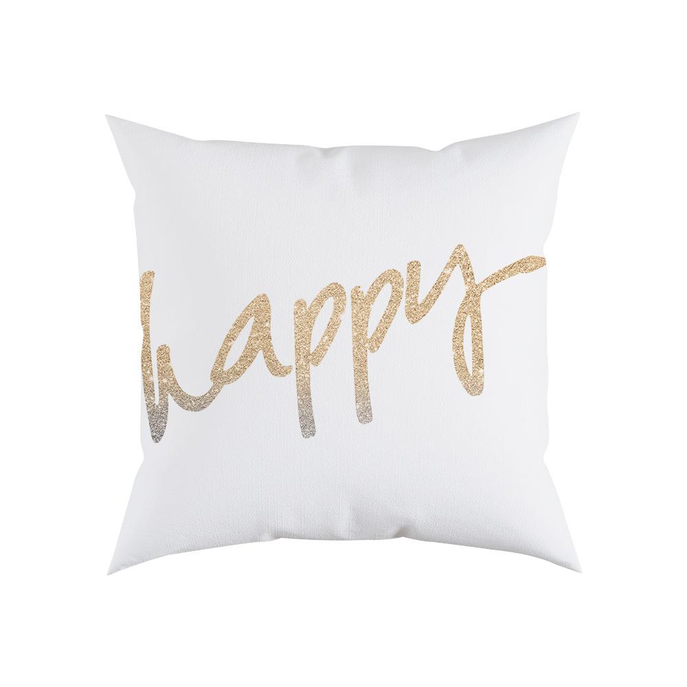 New Product Pillow Ins Nordic Style Double-sided Solid Color Plush Pillow Cover Sofa Cushion Cover