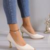 Fashion soft leather versatile single shoes summer 2025 new sexy thin heels pointed temperament royal sister temperament high heels women