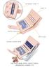 Women's Cross-Border Multi-Card Wallet - Short Buckle Print Coin Purse and Card Holder.