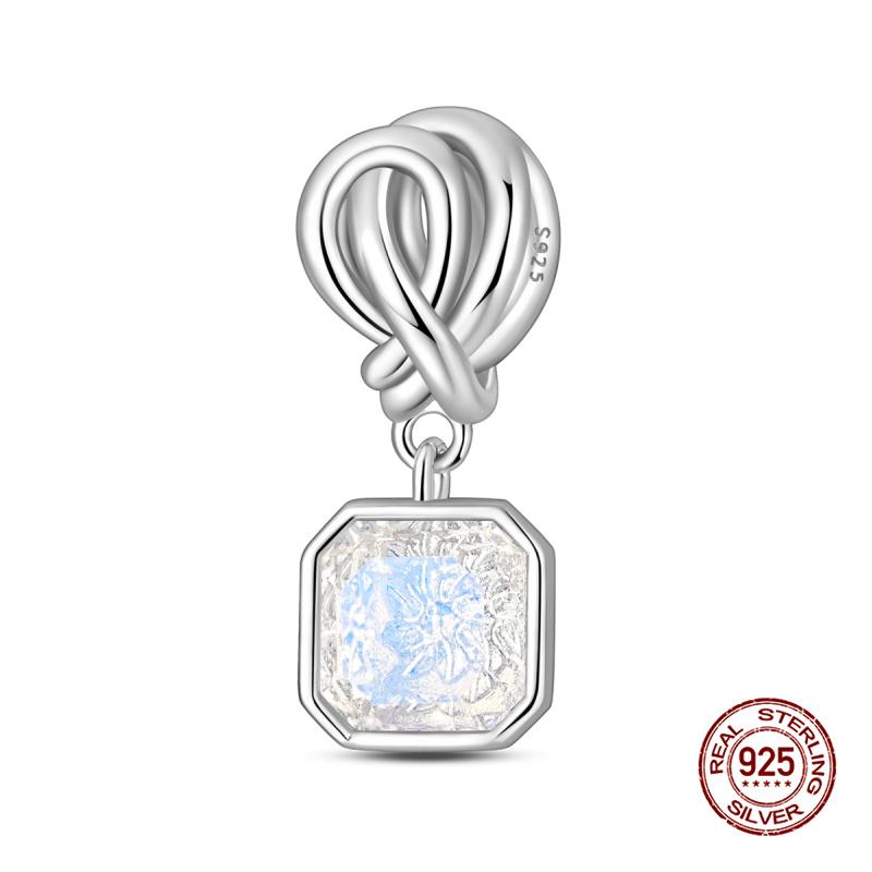 Charms Copper Romantic Ice And Snow Glass Beads Charms Fits 3Mm Original Bracelet Necklace Womens Diy Fine Jewelry Gift New