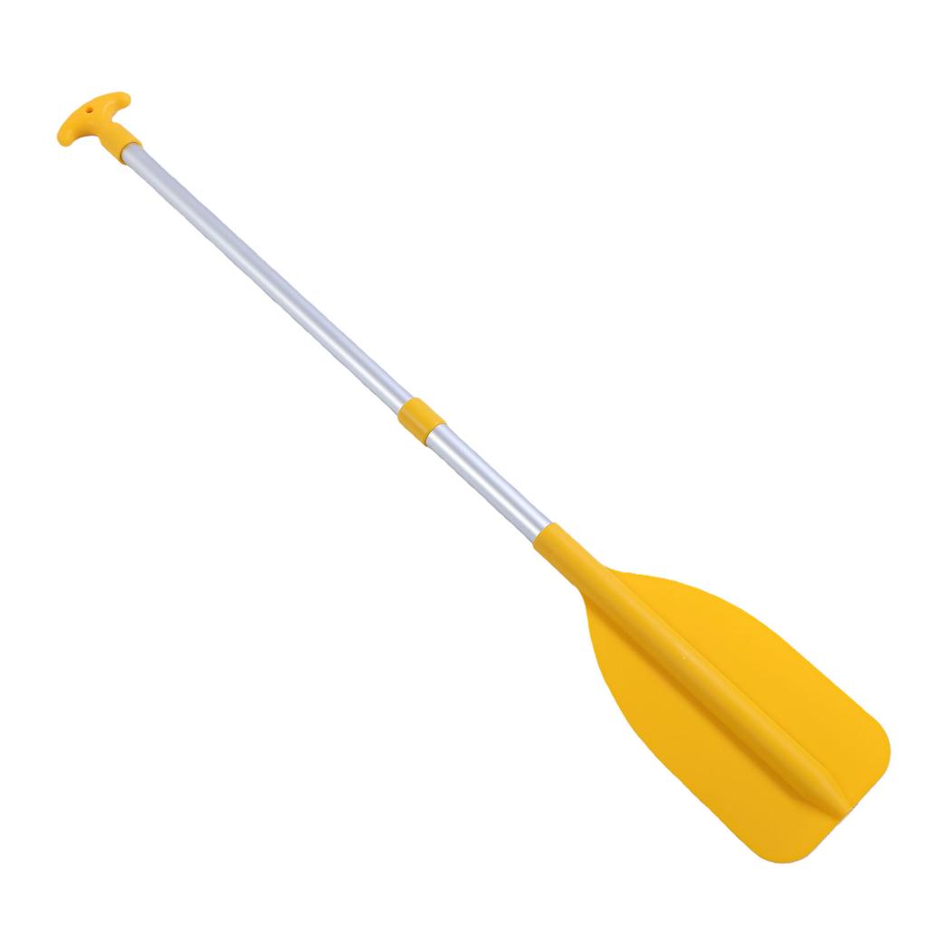 Telescoping Paddle Kids Boat Paddle Lightweight Canoe Oar with Water Spray Function Aluminum Alloy Shaft Yellow