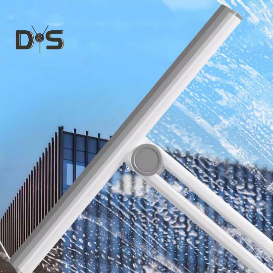 Window Squeegee Double-Sided Design Glass Doors Water Wiper Excellent Cleaning Power Window Cleaner Tool