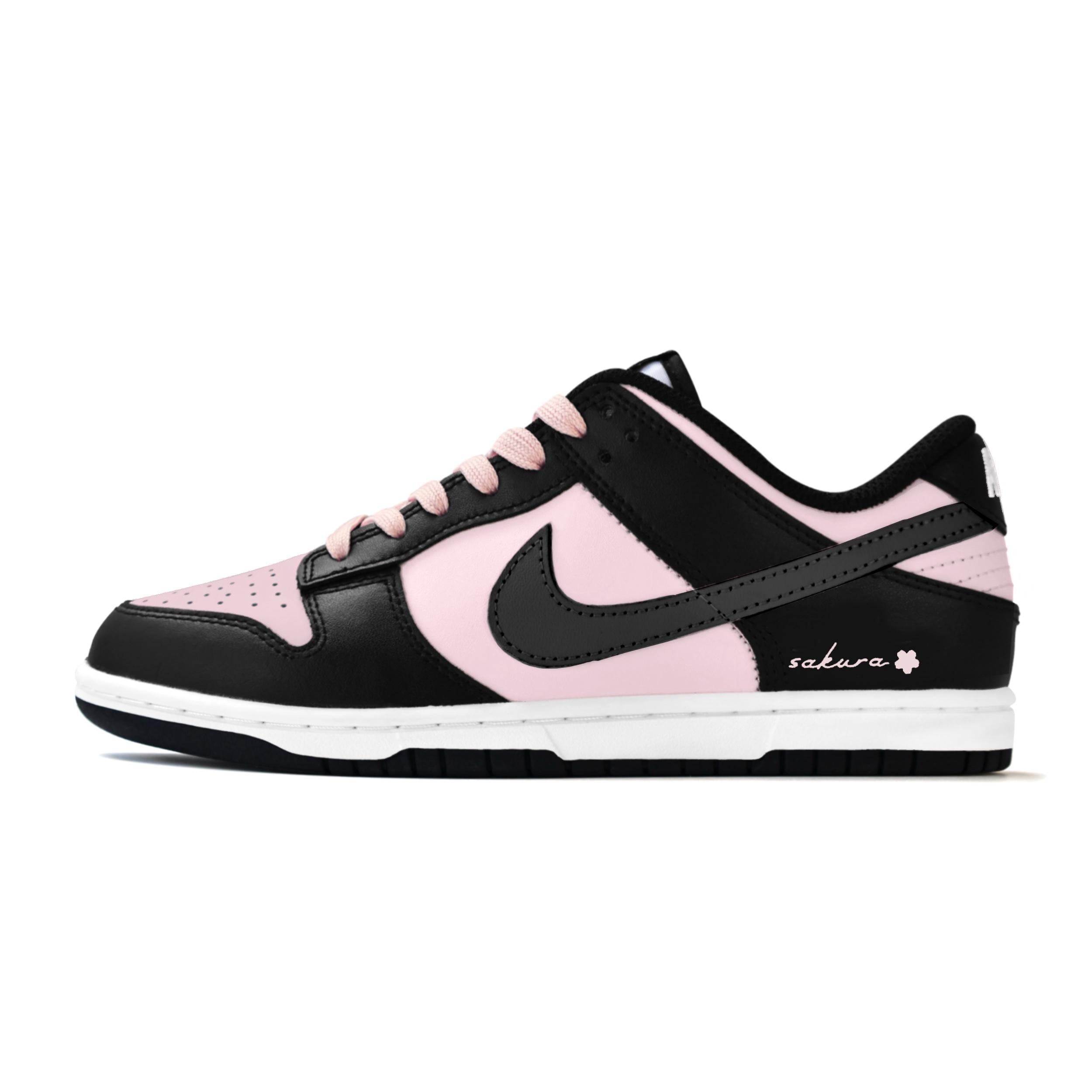 

Nike Dunk Abrasion Resistant Abrasion Resistant Low top Skateboard Shoes Women s Black Pink CW1590-100(Team1573-) 39