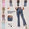 Slim Fit Yoga Pants With Crossed High Waist For Running And Fitness Women