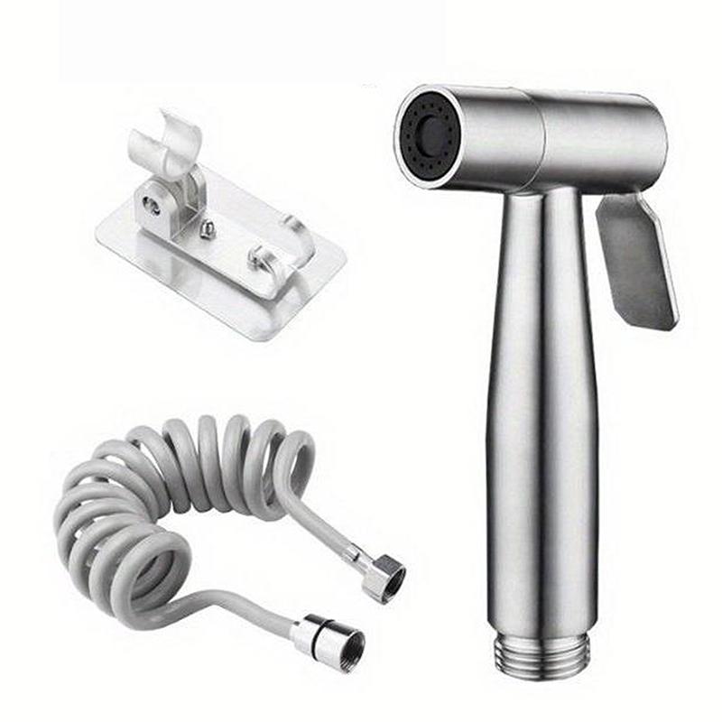 Toilet Bidet Faucet Sprayer Shower Nozzle Self Cleaning 304 Stainless Steel Spray Gun Shower Handheld Bidet Sprayer Set Handheld