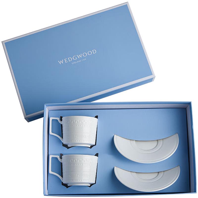 Wedgwood Italian Relief 2-Cup and Saucer Set