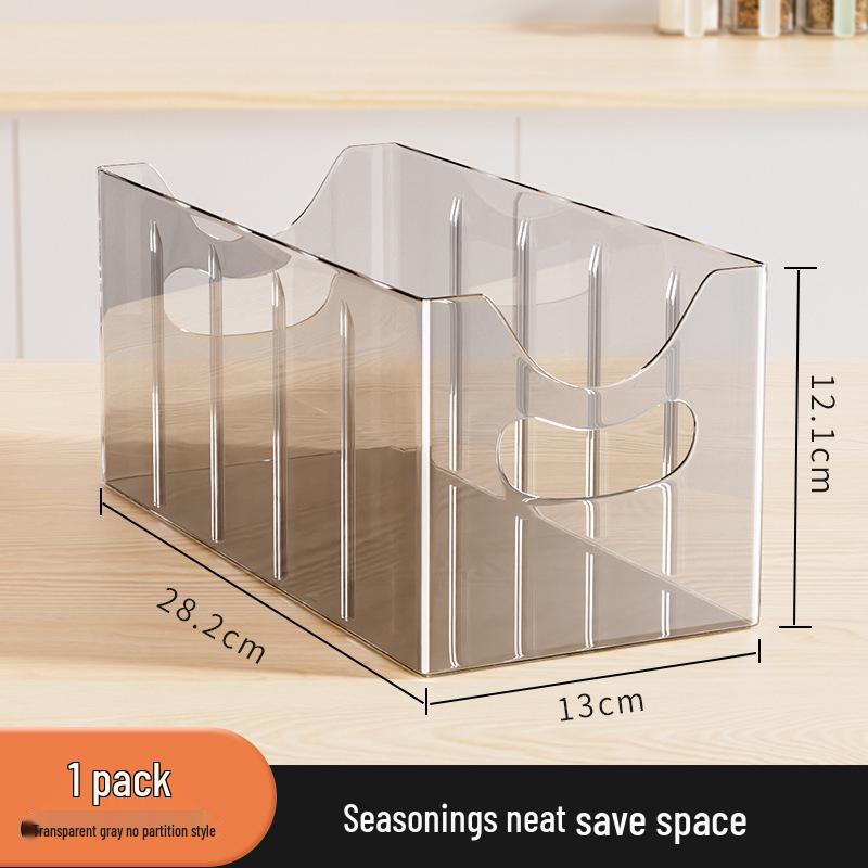 

Kitchen Spice Organizer with Multi-Compartment Divider for Seasoning Jars and Bottles
