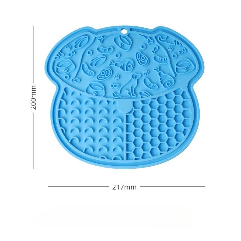 Slow Feeder Bowl, Silicone Lick Mat with Suction Cups for Dog Cat, Snuffle Mat for Pet Smell Training,Puzzle Toy for Bored Puppy