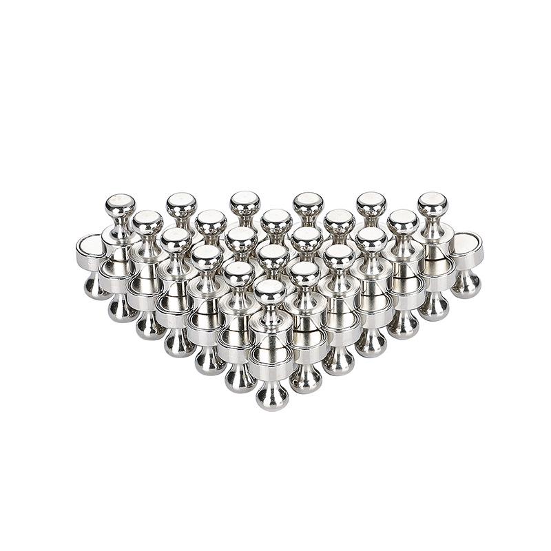 Strong Neodymium Magnetic Pushpins for Teaching, Office & Sales: Heavy-Duty for Whiteboards & Refrigerators.