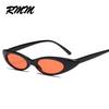 European Unisex retro small elliptical Sunglasses small frame Cat Eye Sunglasses men and women's glasses