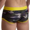 Boxer JOCKMAIL Nylon Camouflage Stampato Mesh traspirante Boxer Slip a vita bassa Mutande Alla moda Intimo sportivo grande elasticizzato da uomo
