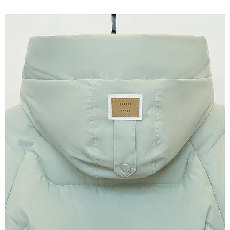 2026 New Women's Winter Down Cotton Jacket with Detachable Hood Mid-Length Over-the-Knee Thickened