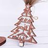 Festive Wood Christmas Tree Village Display with LED Lighting, Indoor Christmas Decoration, Battery Operated