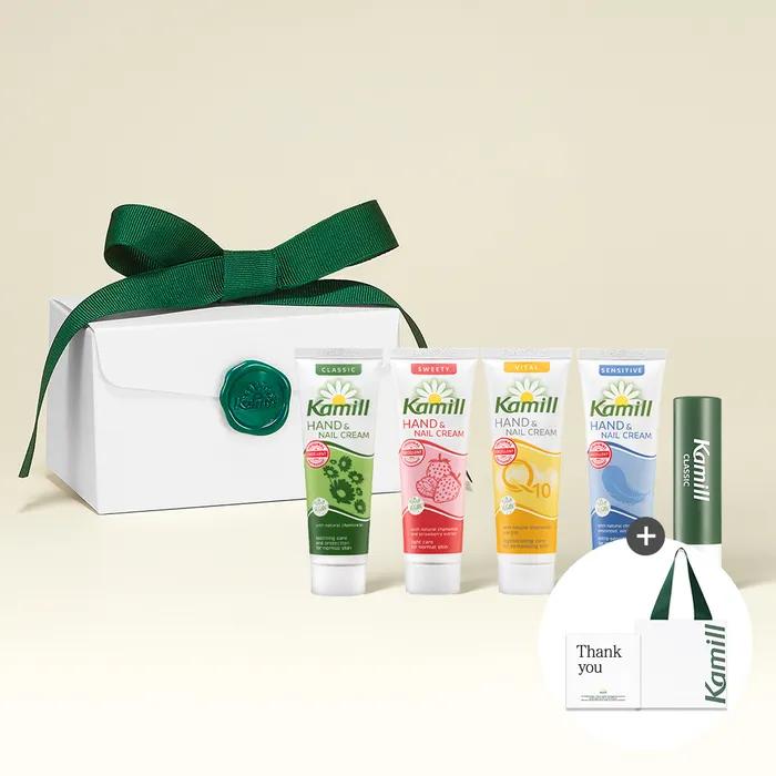 Camille Hand Cream Quad & Lip Balm Gift Set