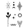 Y2K Sexy Butterfly English Cross Finger Waist Belly Tattoo Sticker Holiday Party Decoration Sticker