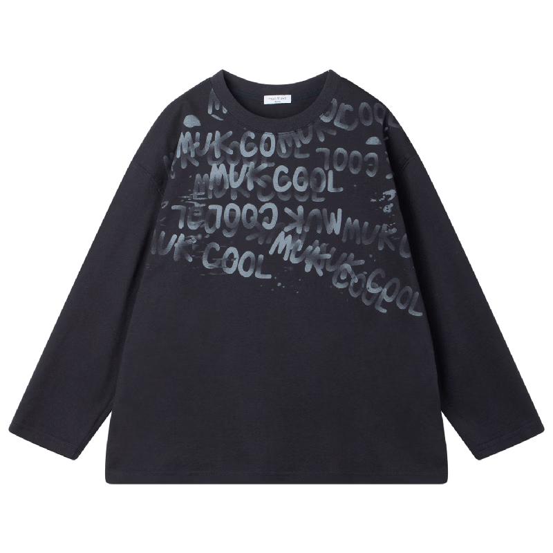 

Mucmukn Ace Boys Gradient Letter Print Antibacterial T-Shirt 110CM