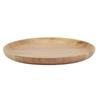Round Wood Tea Tray Sushi Snacks Fruits Serving Plate Dish for Home Restaurant 18*18cm