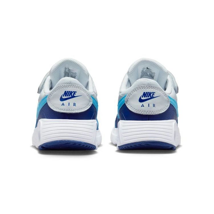 Nike Air Max SC PS Pure Platinum Blue Lightning Kids Sneakers Grey White Deep-Royal-Blue CZ5356-011