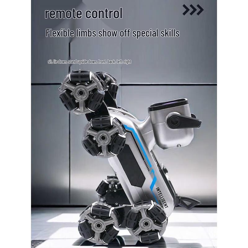 HANDUNYOU 8-Wheel Stunt Robot Dog Toy