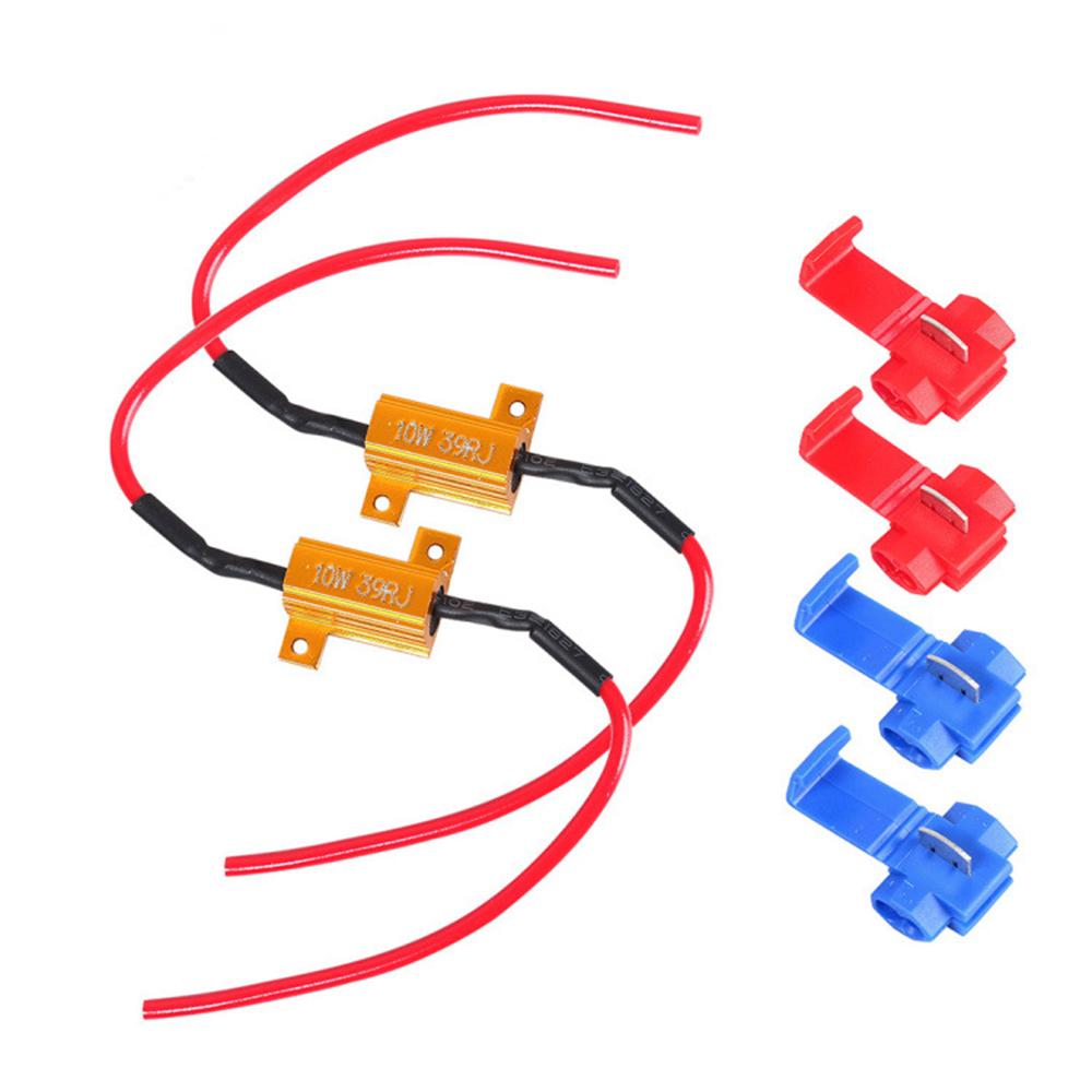 2 pcs 10 W 25 W 50 W Load Resistor for LED Bulbs Resistors for LED Lamp, CANbus, Brake Light, Flicker