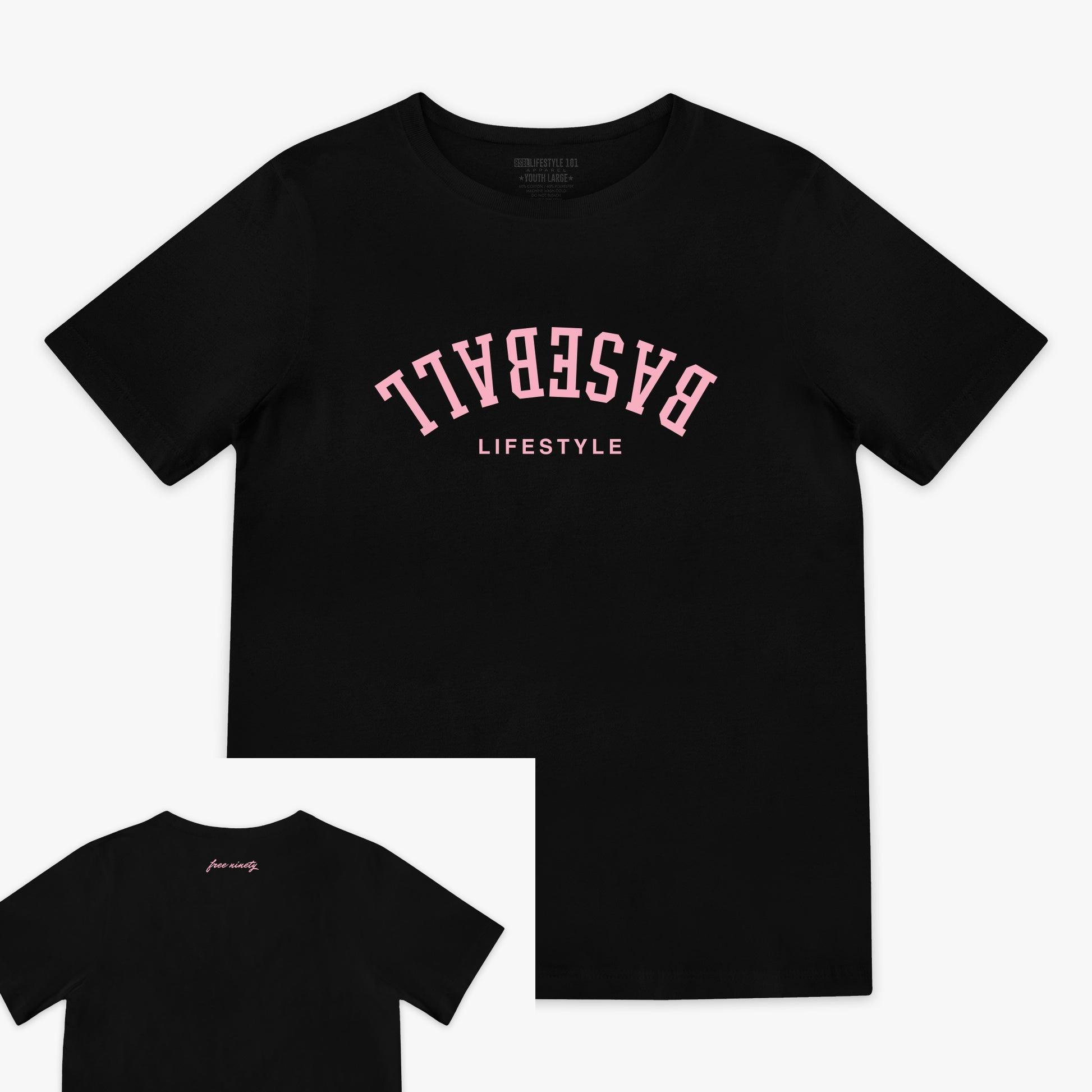 

2025 Summer Boys Kids Baseball Printed Cotton T-Shirt Breathable Loose Sweat Absorbing Backstop Youth T-Shirt Fashion Top S