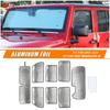 Windshield Sunshade Side Window Sunscreen For Jeep Wrangler JK 07-18 Accessories