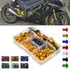 177 SZTUK Zestaw Śrub i Nakrętek do Owiewek Motocyklowych ze Stopu CNC Dla GSXR 600 750 1000 K1-K8 Z750 Z900 Z1000 Z800 400 300