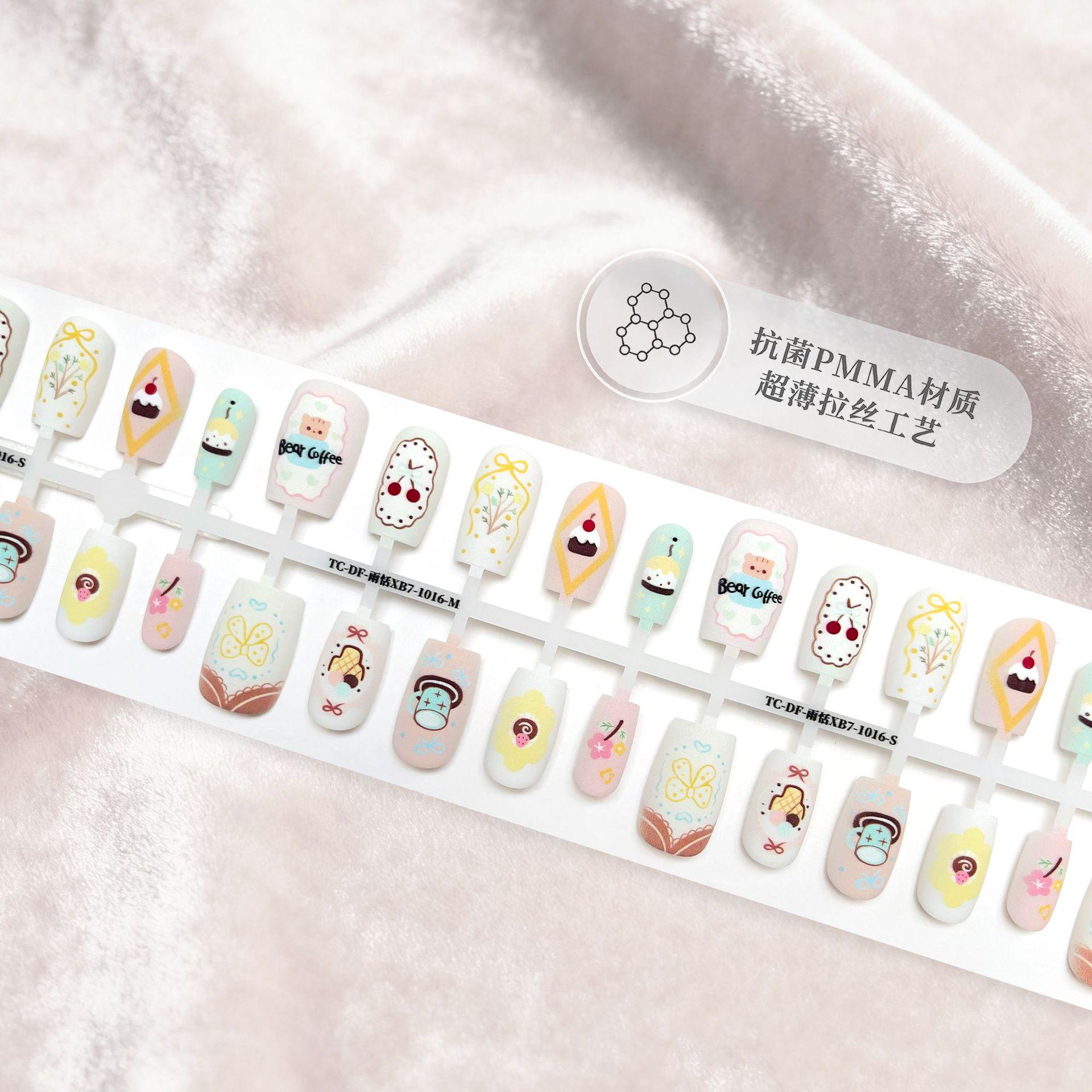 

Cartoon Sweet & Spicy Girl Style Wearable Nail Art Stickers - Pre-made Semi-finished False Nail Tips No Top Coat (S+M+S+XS)