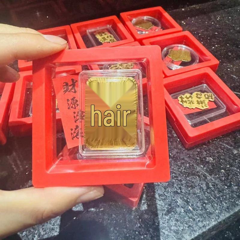 Gold 999 Lucky Cat God of Wealth Sticker Set: Gold Foil Water Beads for Phone Decoration and Gift Box