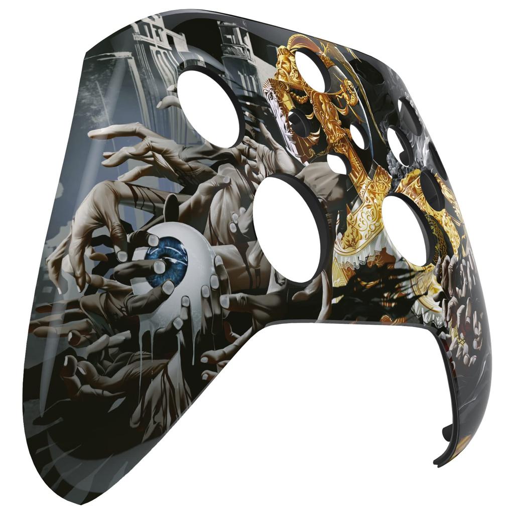 Custom Front Housing Shell for Xbox Series Featuring a Mildly Cover Faceplate for Xbox Series and Xbox Core Not eXtremeRate's X/S, Horror-inspired
