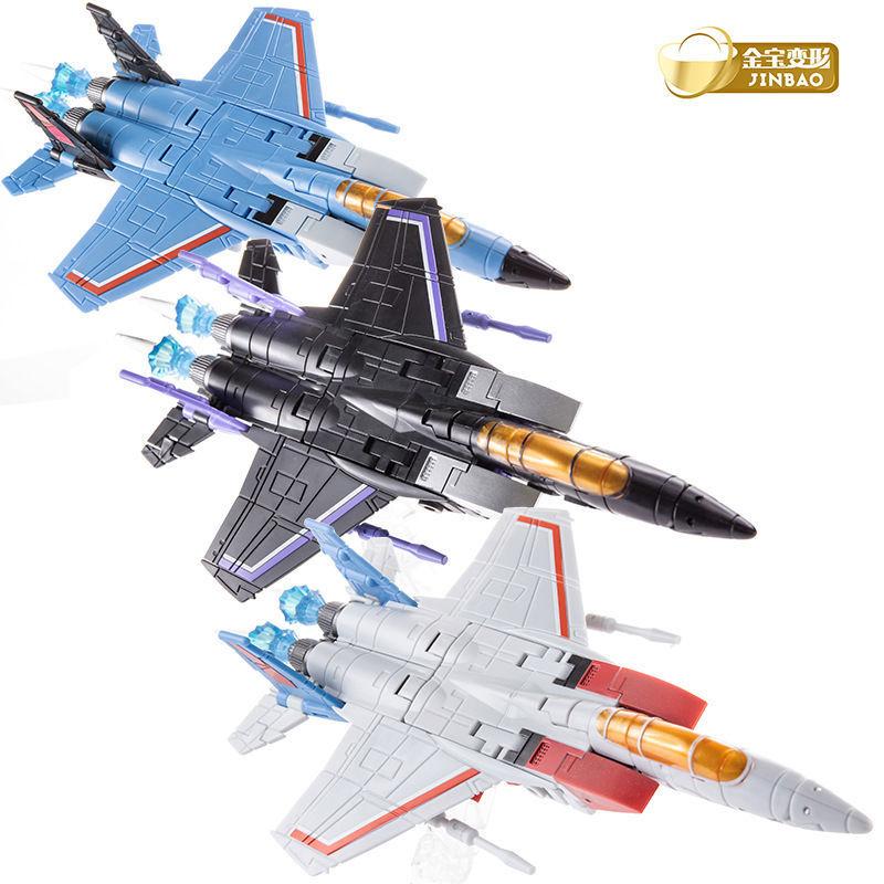 Transformation Toys Starscream Thundercracker Skywarp Anime Action Figure Model Deformation Robot IN STOCK JINBAO F15 DS01 FG04 Articulated Poseable