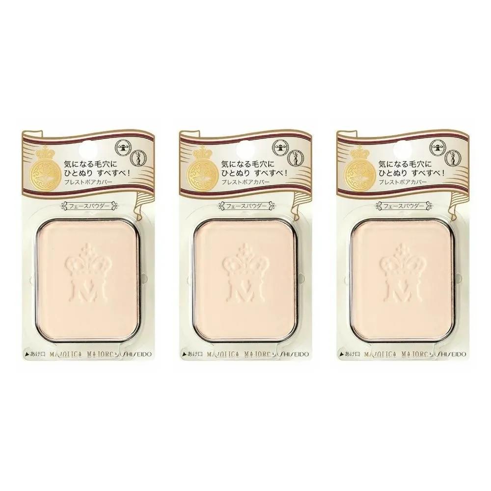 Shiseido Majolica Mojorca Presto Pore Face Powder Refill 10g 3 Packs MAJOLICA MAJORCA