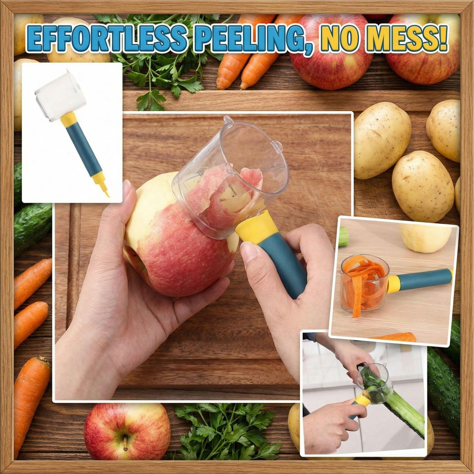 

Handheld Potato Peeler With Storage Box Ergonomic Vegetable And Fruit Peeling Tool For Kitchen Compact Multifunctional Shaver And Food-saving Design One Size синий