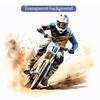 Motocross Watercolor Dirt Bike Rider Wall Stickers Living Room Sofa Background Decoration Wallpaper For Home Decor Boy Room Art Decals Sticker M1495