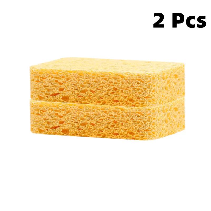 5pcs Kitchen Wood Pulp Magic Sponge Eraser For Washing Dishes Cooktop Removes Rust Tableware Pan for Home Cleaning Tools