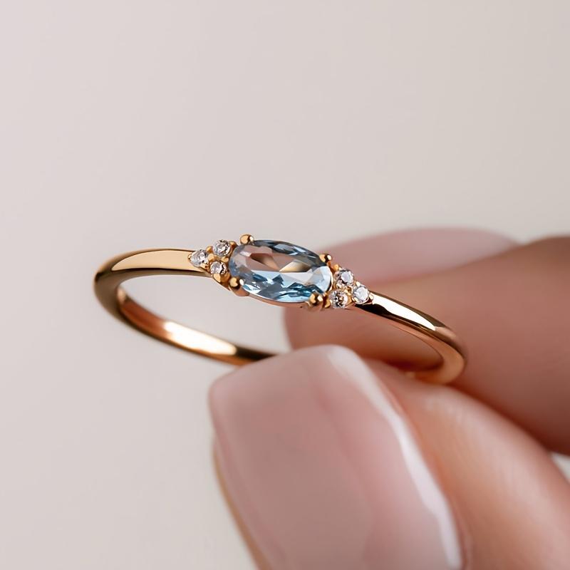 

Vintage Trend Oval Set Zirconia Women s Ring Niche Personalized Creative Holiday Party Jewelry Accessories Gifts 7