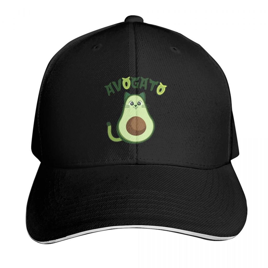 Avogato Cat Cute And Funny Aguacate Gato Cap Fashion Casual Baseball Caps Adjustable Hat Hip Hop Summer Unisex Baseball Hats