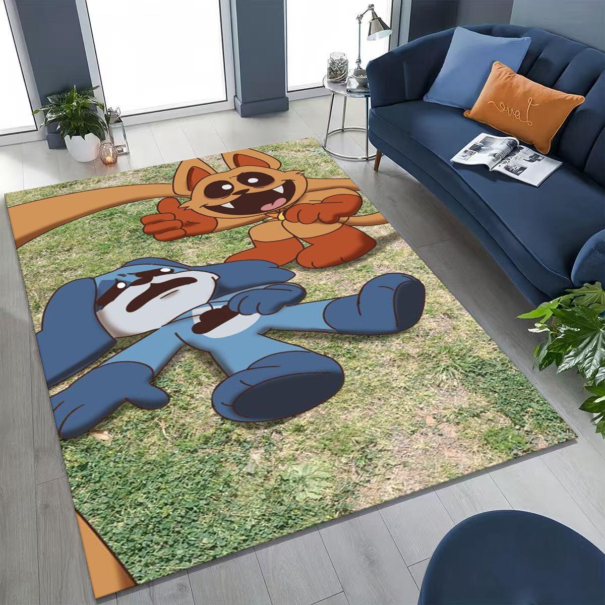 

Мультяшний S-Усміхнений C-Істоти Craftycorn Catnap Килим для Спальні Вітальні Дивана Домашній Доріжка Декор,Великий Дитячий Нековзкий Килимок для Підлоги 200x160cm( 78x62in )
