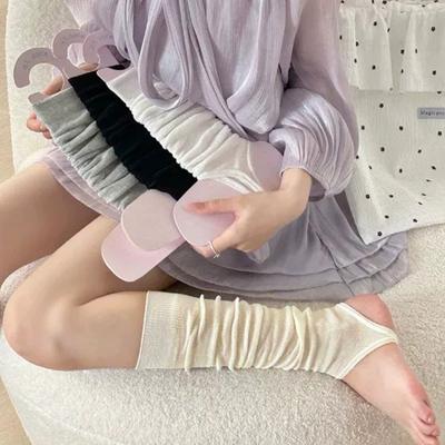 Spring Summer Simple Long Knee High Socks Korean Ballet Style Mid-calf Calf Socks Sun Protection Stepping On Feet JK Stockings