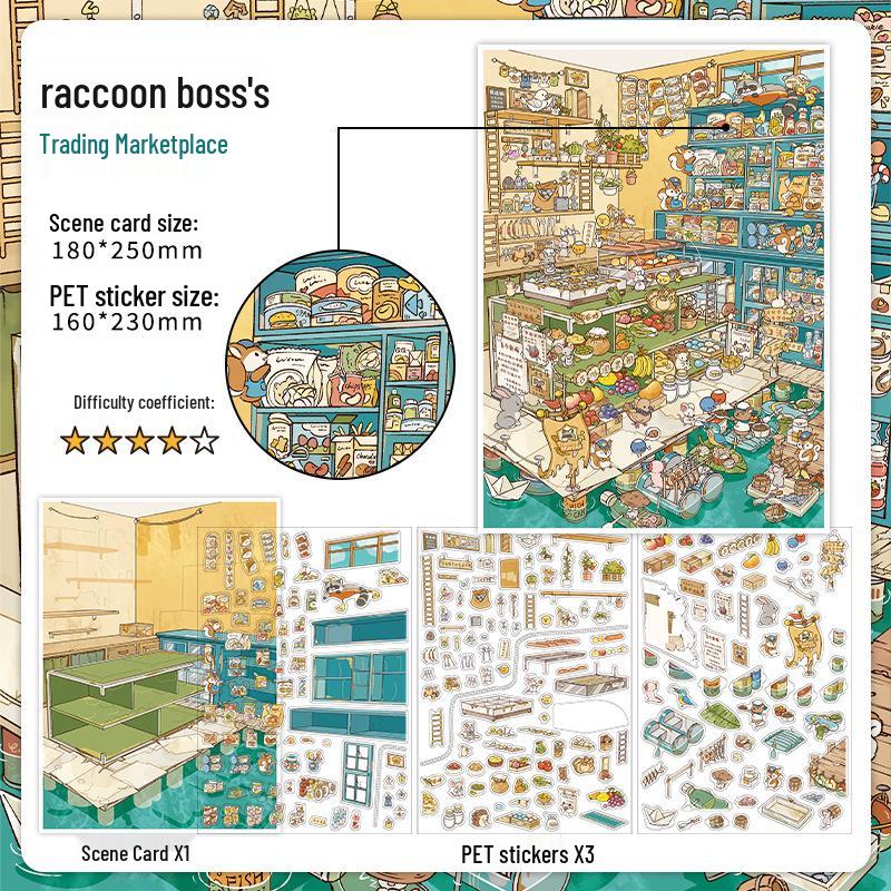 Infeel.Me 3D Diorama Stickers: Today s Business Decompression Puzzle 36th Edition