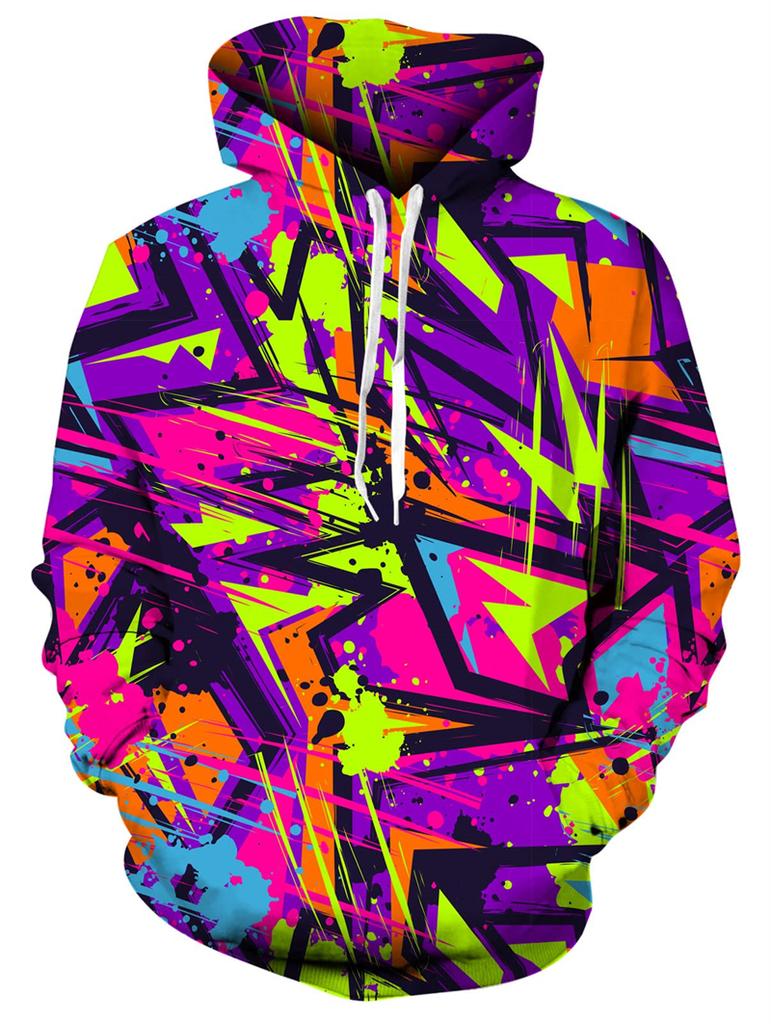 Men's Hoodies  Animal Cat Print 3D Patternv Hooded Spring Autumn Pullover Sweatshirt With Pocket Hoodie Streetwear Loose Comfortable