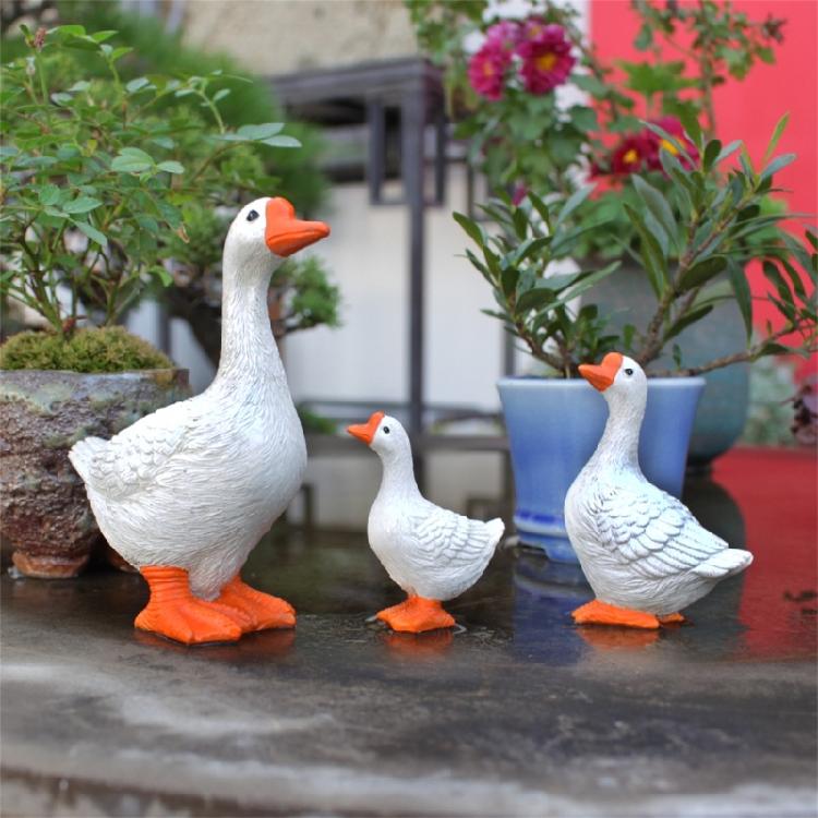 Simulations Geese Toy Summer Beach Landscape Garden MiniatureOrnaments