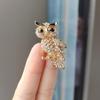 Unique and Exquisite Owl Full Diamond Brooch, Corsage Suit Clothing Pin, Hot-selling Jewelry