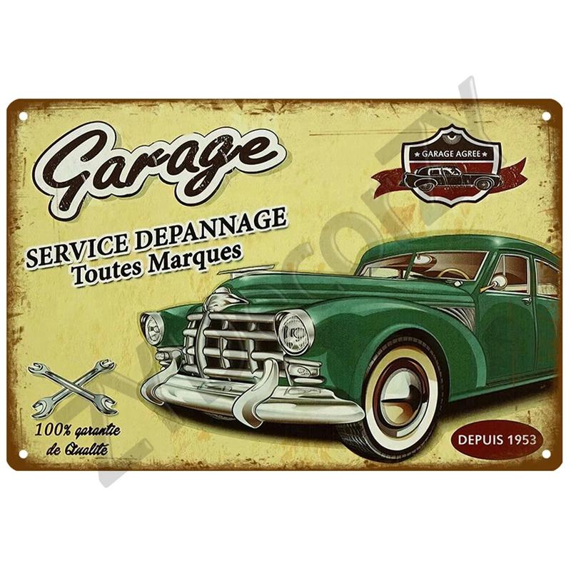 Garage Metal Sign House Plaque Metal Poster Tin Sign Plate Wall Posters Vintage Retro Aesthetic Room Decor Wall Art Decoration